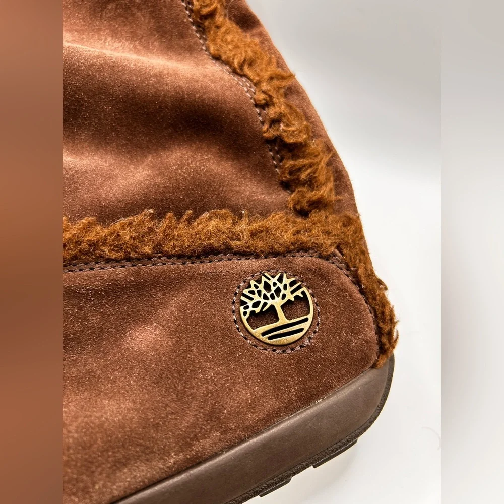 Timberland Shearling Lined Suede Winter Boots | Cozy UGG-Style Cold Weather 9.5W